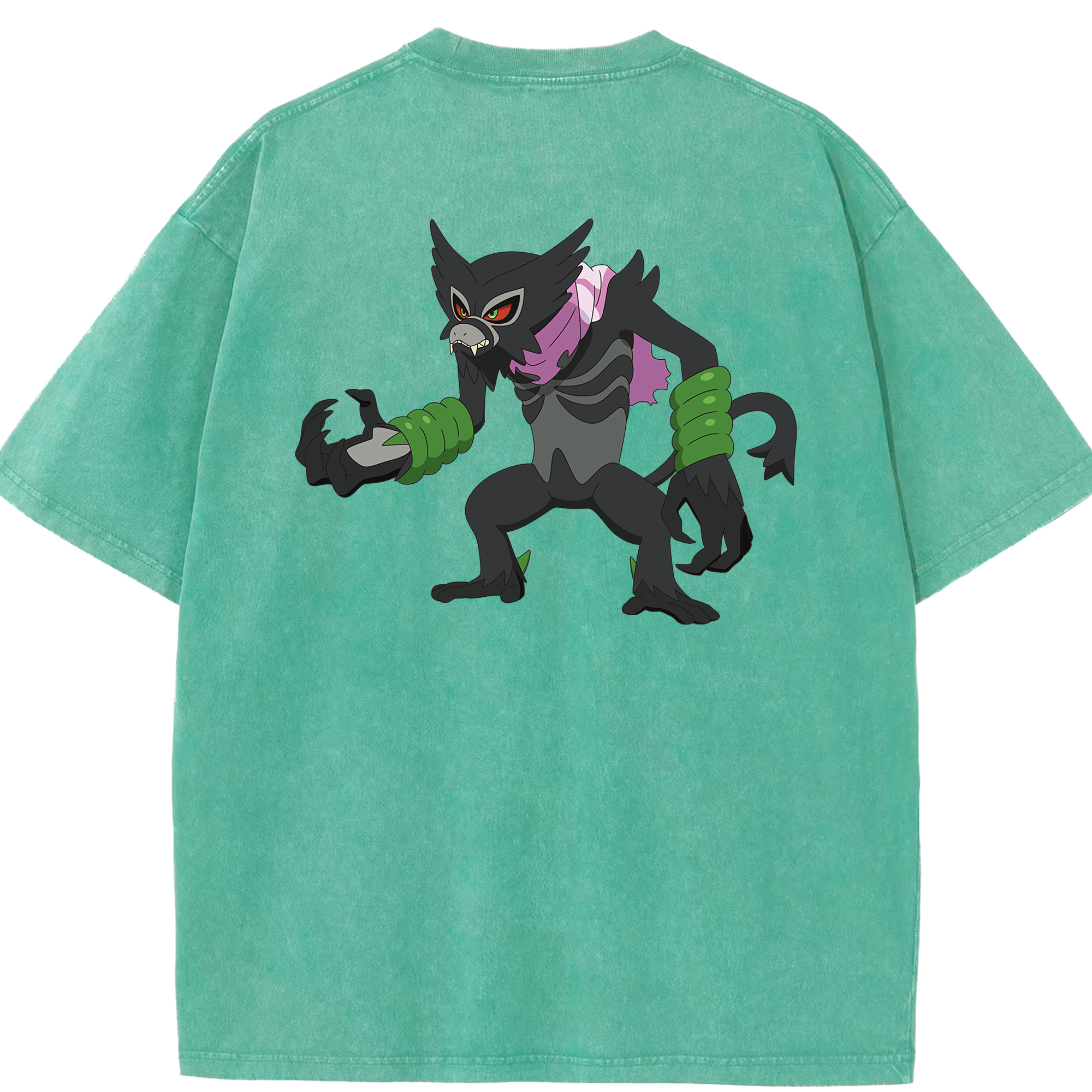 （画像用） ポケットモンスター Pokémon 綿100% ヴィンテージ風 半袖Tシャツ（背面プリント）